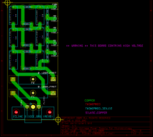 Board Layout for the HVPS "Tripler1"